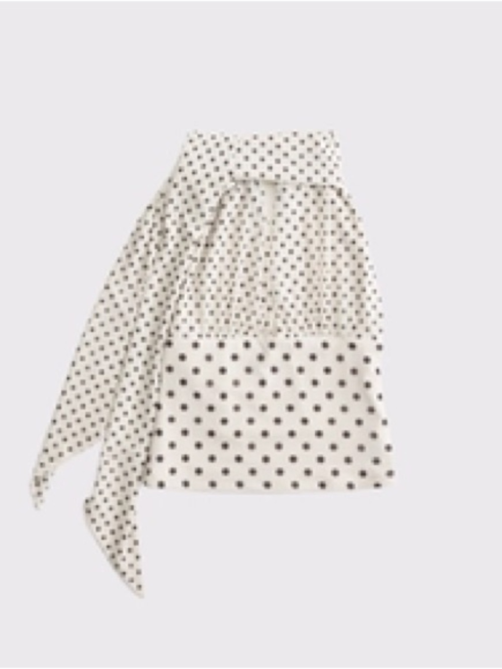 Abercrombie & Fitch Cream Top with Black Polka Dot Accent - Picture 5 of 10
